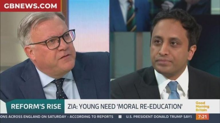 Ed Balls and Zia Yusuf clash sparks ITV GMB ‘bias’ fury as duo lock horns in fiery migrant debate: ‘Acting on his WIFE’S behalf!’